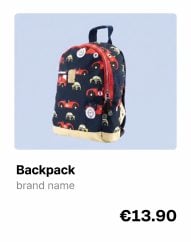 Product photo of the backpack